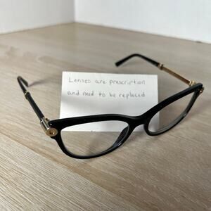 Versace Mod.3270Q GB1 Eyeglasses Cat Eye Black Frames PARTS ONLY 52-17-140